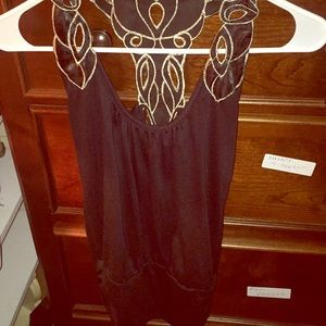 Small black and silver shirt cute for the summer